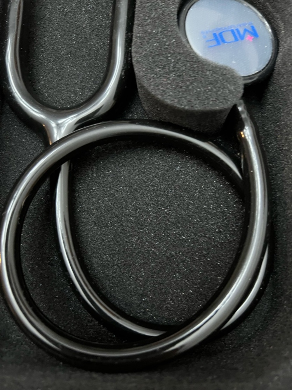 MDF Black Out MD One Stainless Steel Stethoscope Adult All Black - Picture 3 of 16